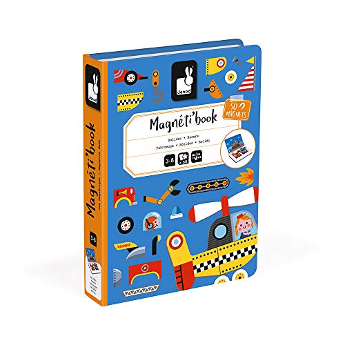 Janod MagnetiBook 18 cards for guided designs and imagination