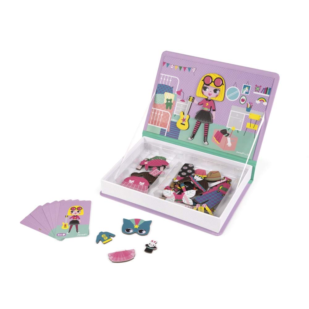 Kid uses the set to build costumes during pretend play