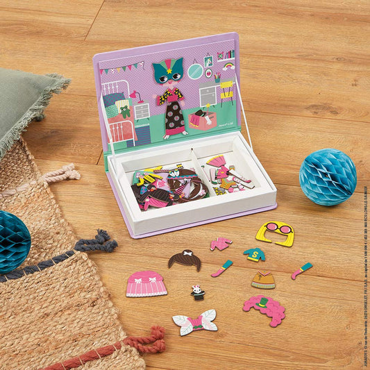 Janod MagnetiBook cards guide matching play and pattern recognition