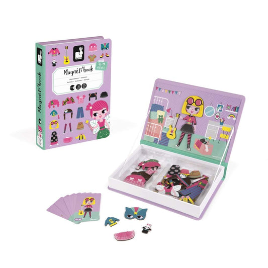 Janod MagnetiBook face pieces spark creative costume ideas for kids