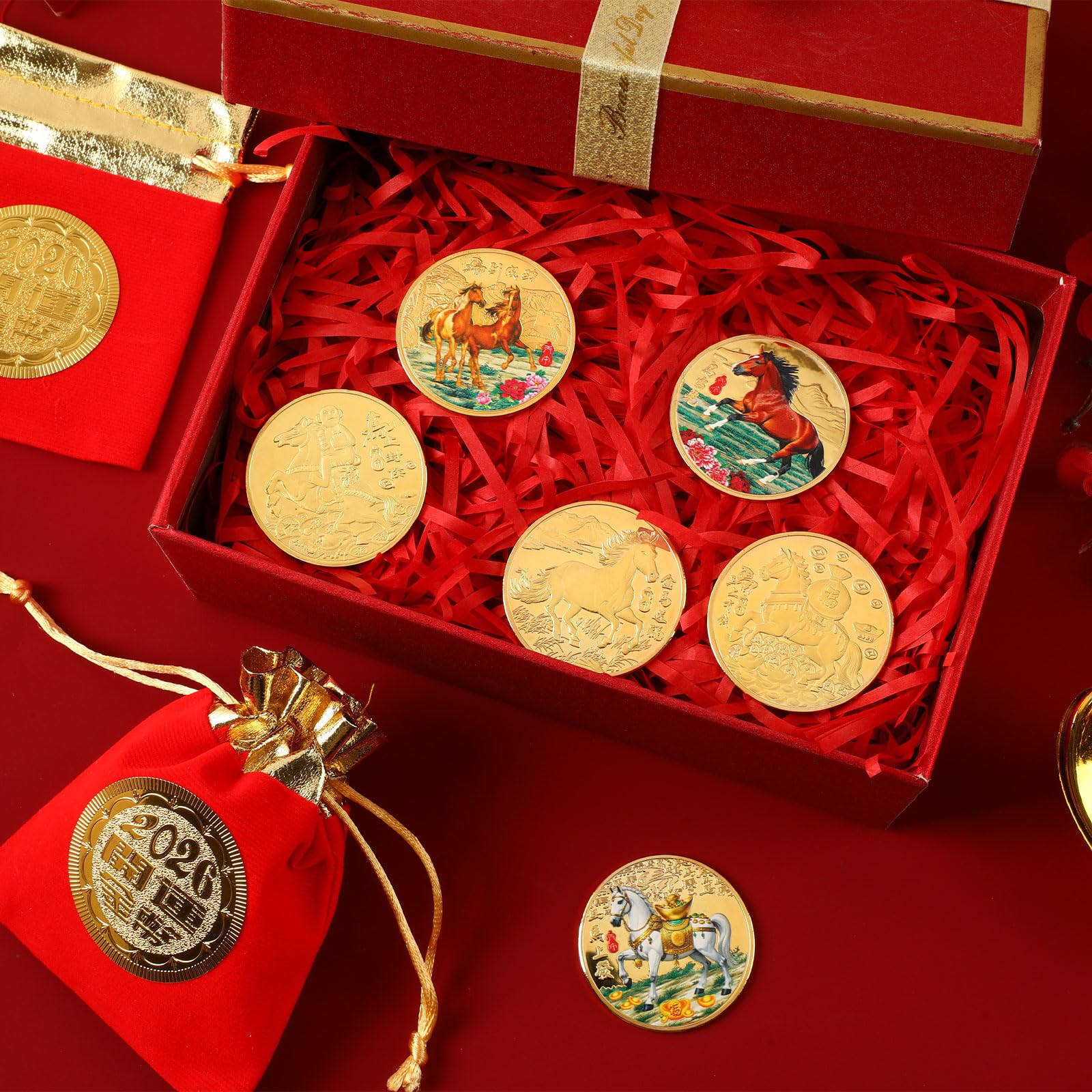 JANYUN commemorative coins for year of the horse collectors
