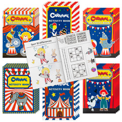 JAPBOR carnival coloring books with varied covers spark party favors and creative color play.