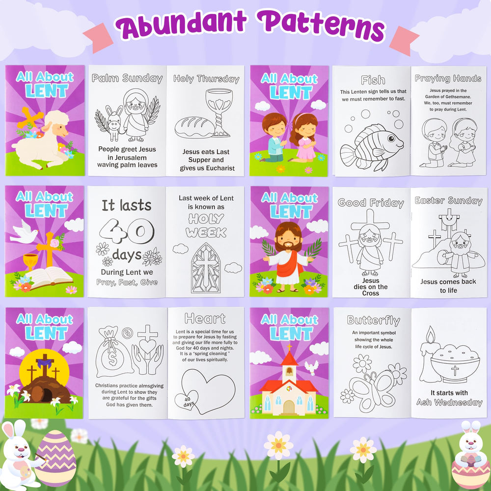 JAPBOR lent patterns double-sided pages for versatile coloring experiences.