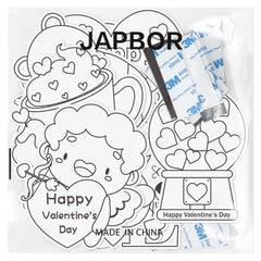 JAPBOR party favors for Valentine events and classroom activities.