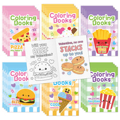 JAPBOR Valentine's dessert coloring book page for kids sparks creativity and focus.