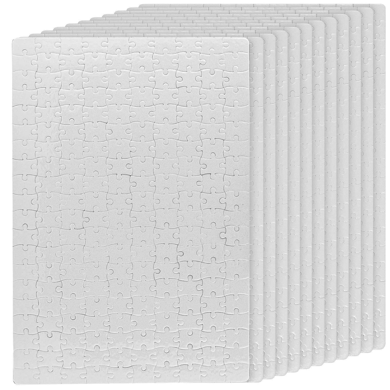 JAPCHET sublimation puzzle blanks 12-set kit ready for colorful custom prints