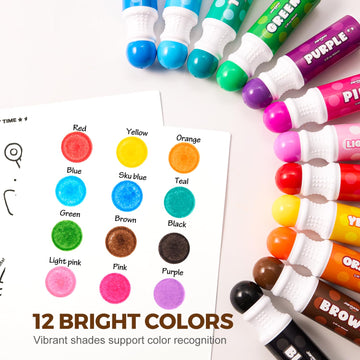Jar Melo built-in sponge ink pad ensures smooth ink flow for precise dots.