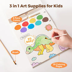 Jar Melo Paint with Water book airplane page travel friendly activity for toddlers