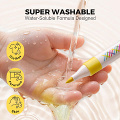 Jar Melo safe non-toxic markers with ASTM/CPC certifications for worry-free creative play.