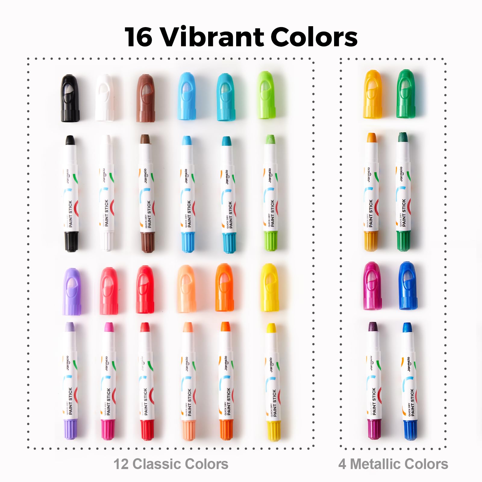 Jar Melo tempera paint sticks inspire Easter crafts and colorful seasonal cards.