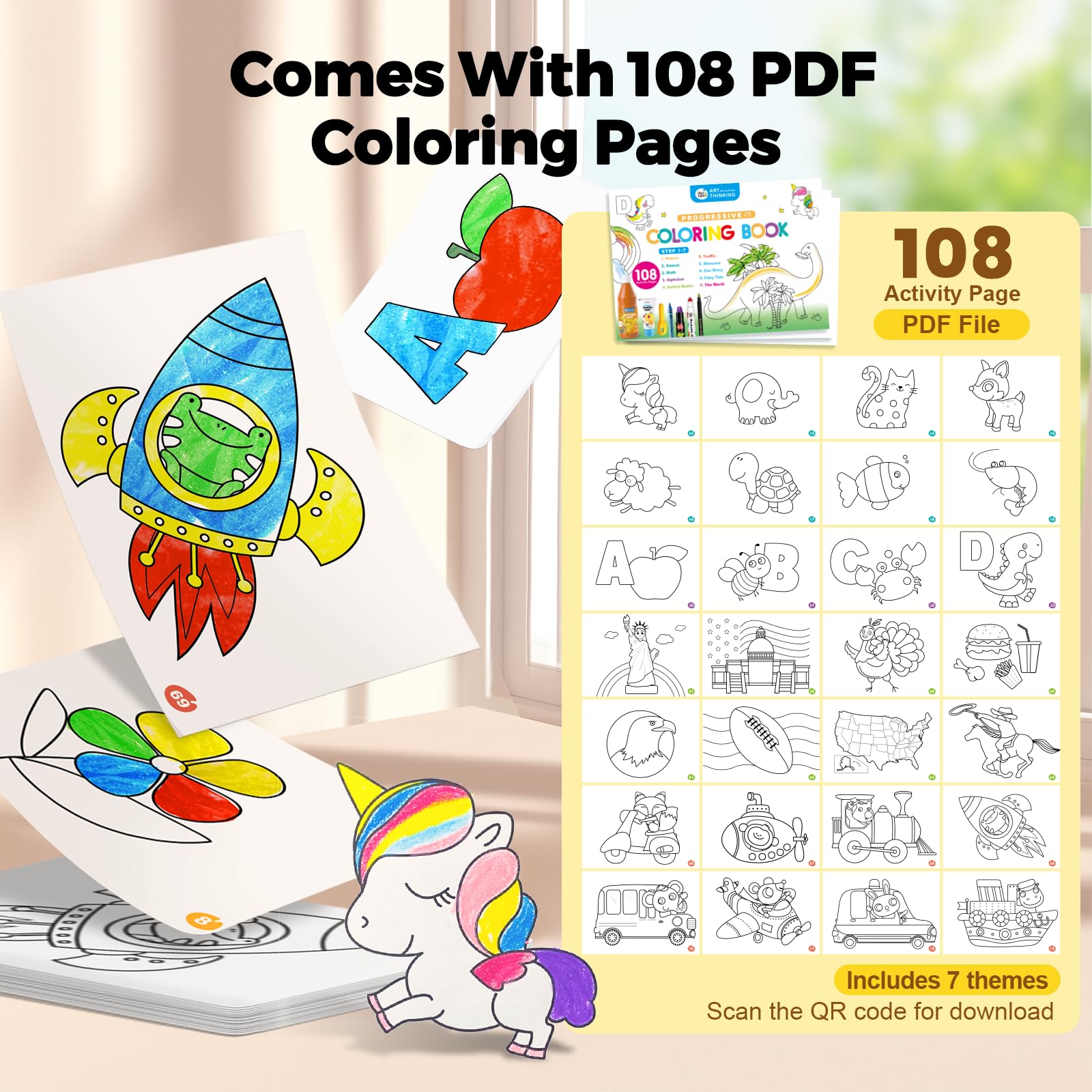 Jar Melo color set ready as a toddler art gift for boys and girls.