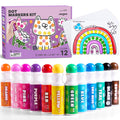 Jar Melo washable dot markers set for toddlers, mess-free coloring.