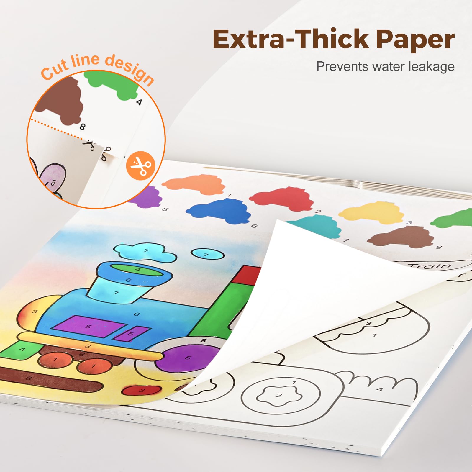 Jar Melo watercolor brush and palettes ready for easy water-based art