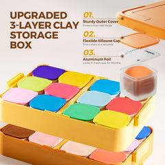 Jar Melo clay pods sealed for freshness keep clay soft between sessions