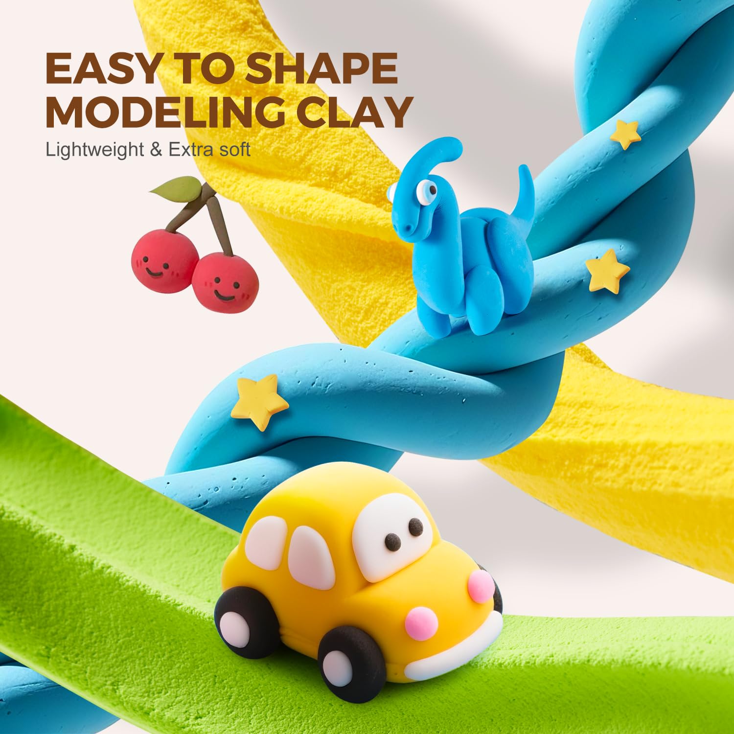 Jar Melo includes 4 sculpting tools and a cutting mat