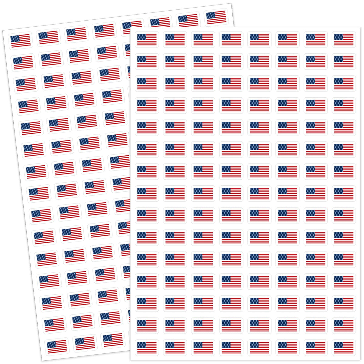 JarThenaAMCS American flag sticker, 0.5in, ideal for envelopes and invitations