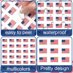 JarThenaAMCS American flag sticker for scrapbooks and crafts