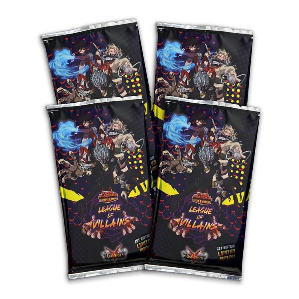 Jasco My Hero Academia League of Villains Quirk Pack foil cards