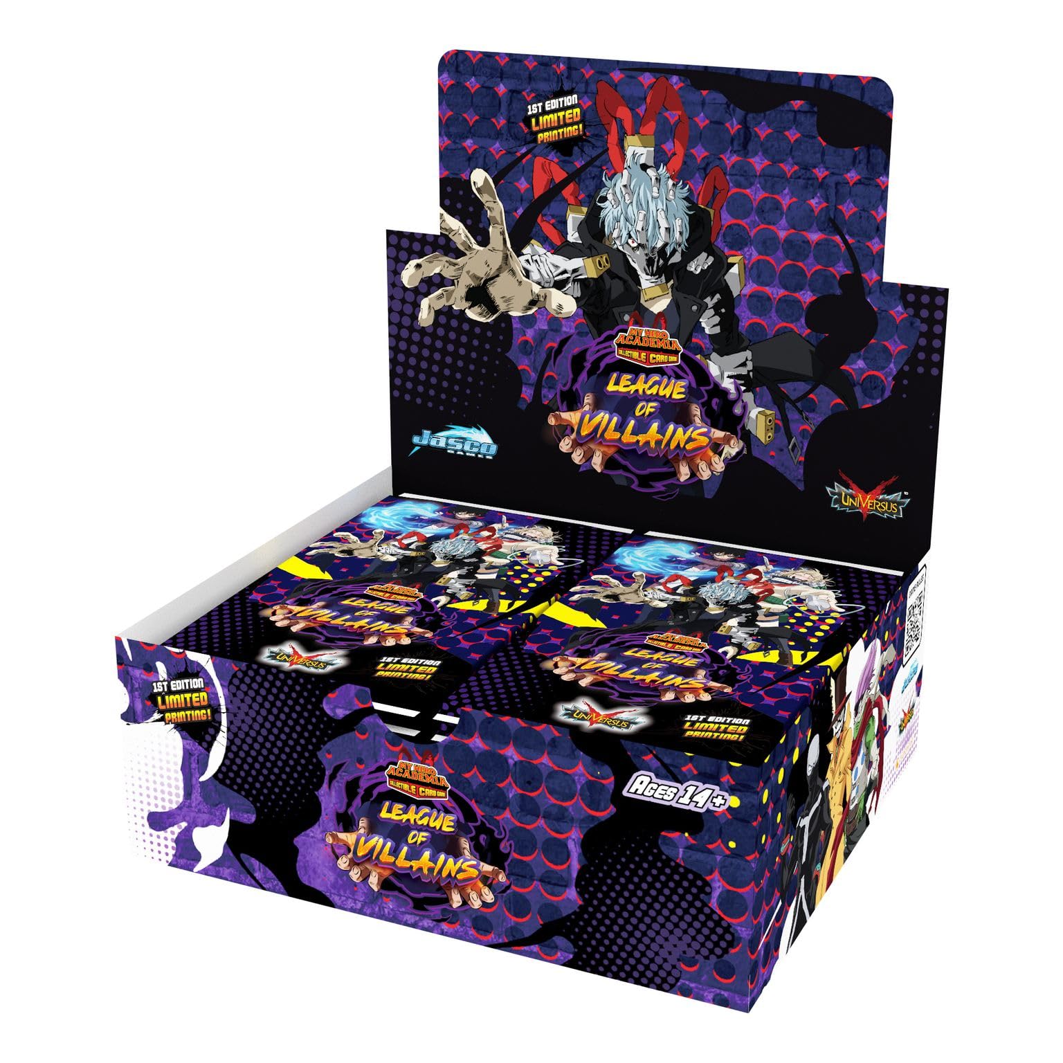 Jasco My Hero Academia League of Villains Series 4 artwork featuring villains