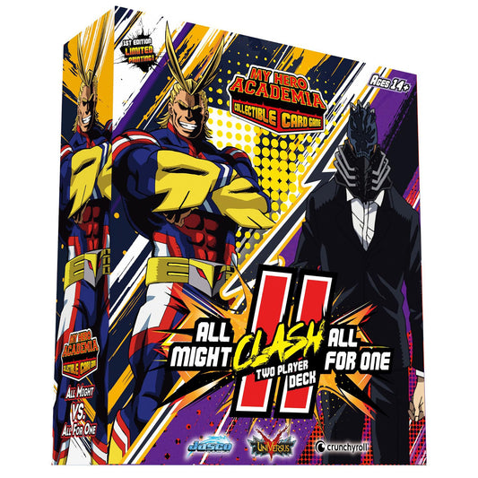 Jasco My Hero Academia All Might front deck with iconic hero art, ideal for quick duels
