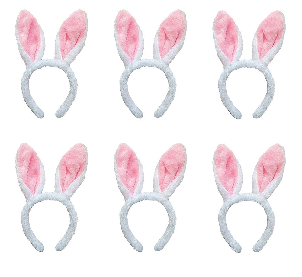 Jashem plush bunny ears headband six-piece set for Easter costumes