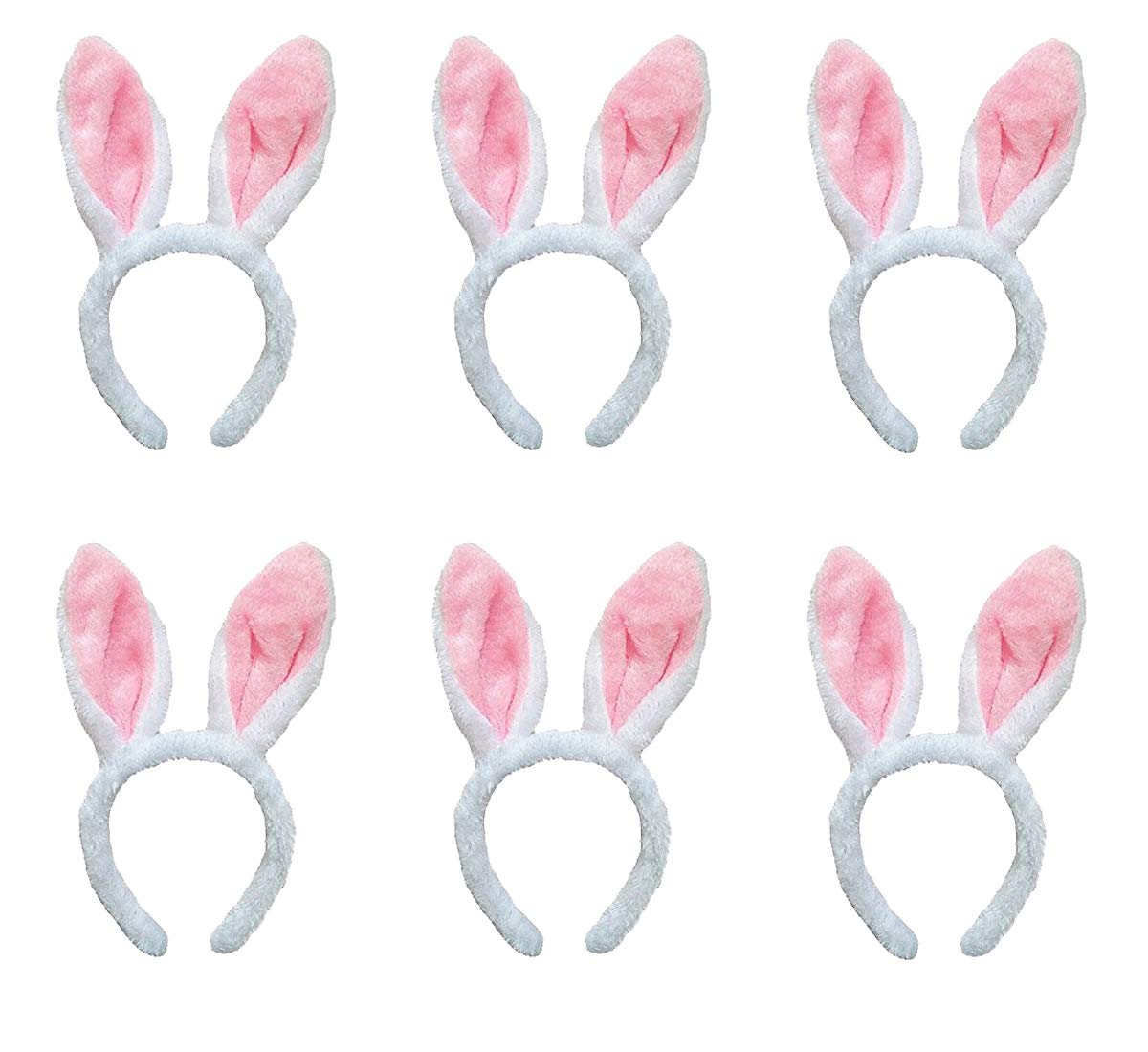 Jashem plush bunny ears headband six-piece set for Easter costumes