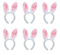 Jashem plush bunny ears headband six-piece set for Easter costumes