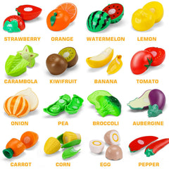 JASNKKONT pretend food apple promotes imaginative play and recognition