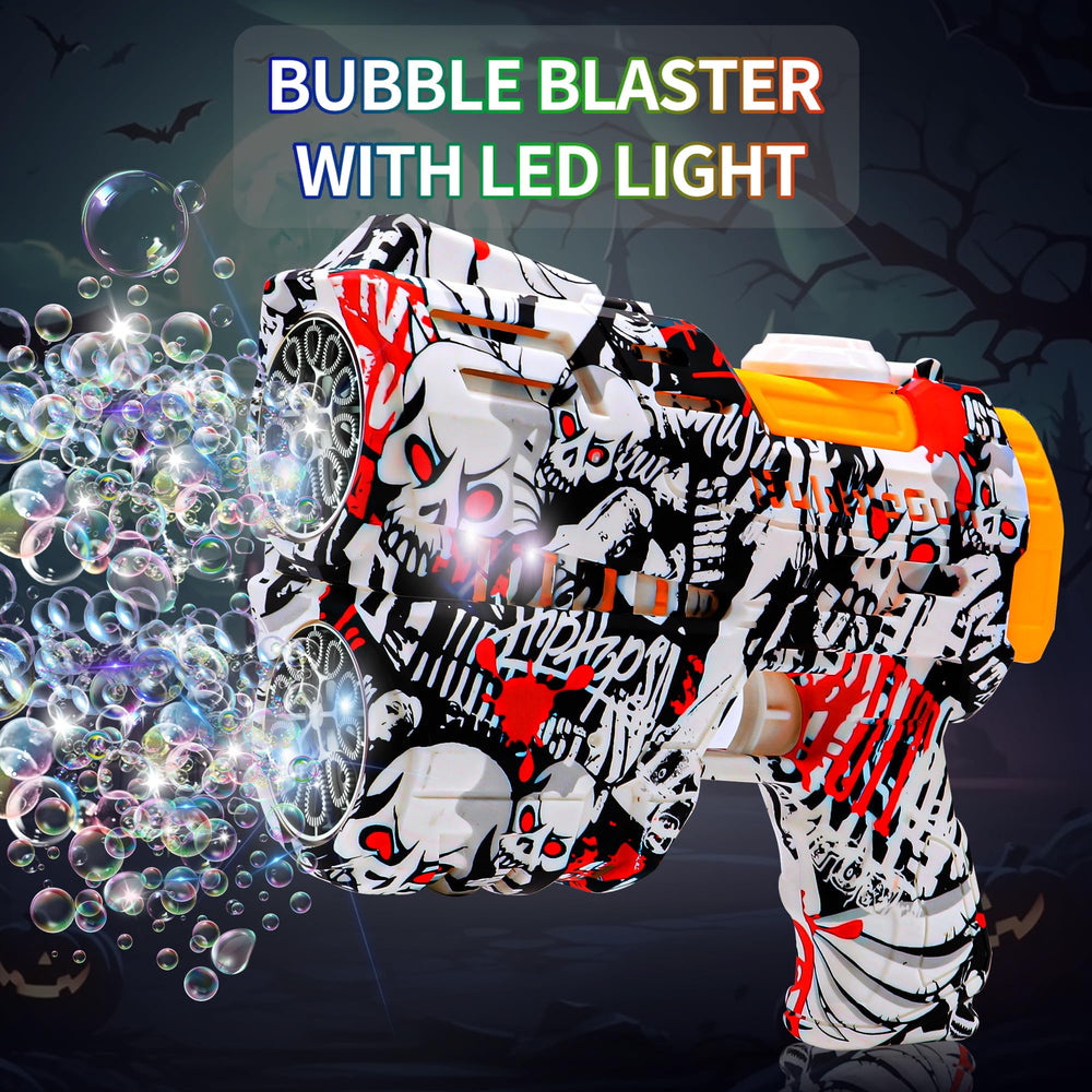 Jasny bubble gun 360 leak-proof design keeps bubbles flowing safely.