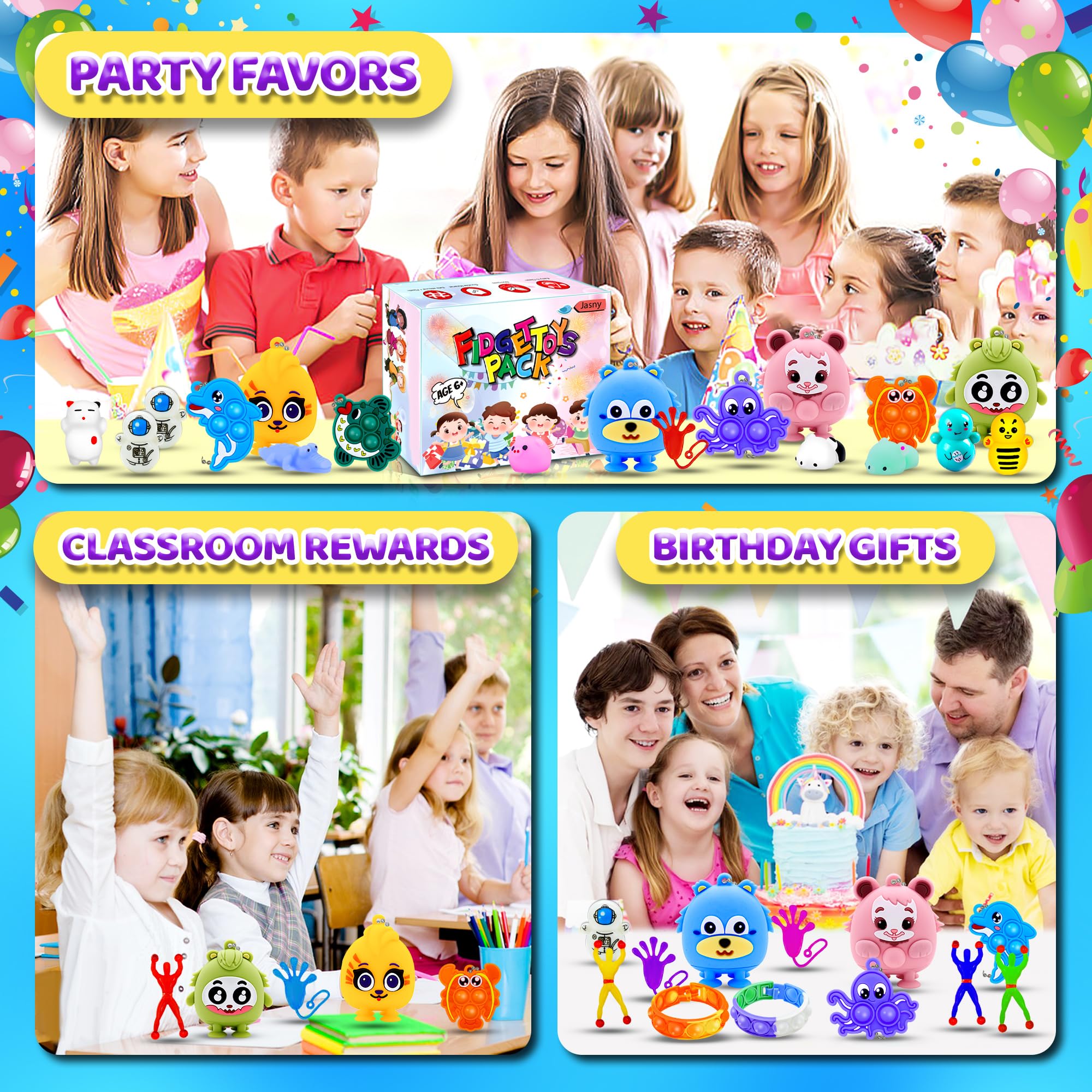 Jasny pinata fillers deliver exciting surprises for party celebrations.