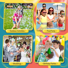 Jasny bubble gun gift-packaged for easy gifting at parties.