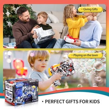 Jasny bubble blaster made of durable ABS for kid-safe play.