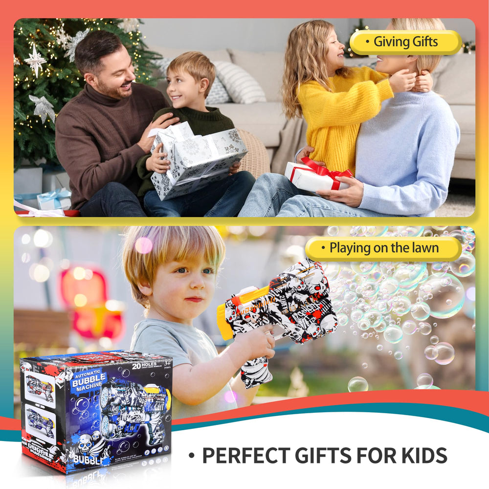 Jasny bubble blaster made of durable ABS for kid-safe play.