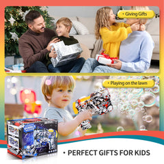 Jasny bubble blaster made of durable ABS for kid-safe play.