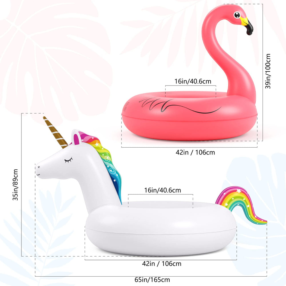 Jasonwell adults and kids friendly floats for lake and pool days.