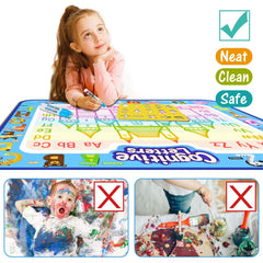 Jasonwell Aqua Water Doodle Mat drawing templates encourage guided practice.