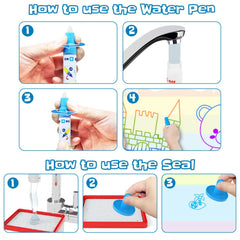 Jasonwell Aqua Water Doodle Mat Galaxy: design booklet guides creative ideas