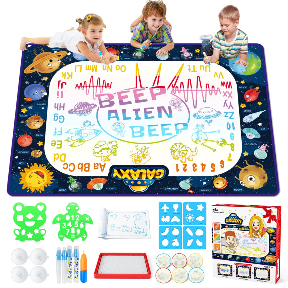 Jasonwell Aqua Water Doodle Mat Galaxy: doodle area inspires imaginative play and sharing