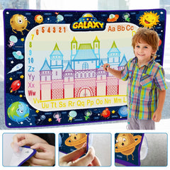 Jasonwell Aqua Water Doodle Mat Galaxy: letters and numbers tracing supports early writing skills