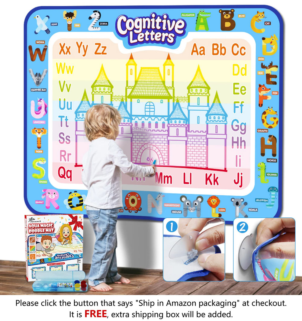 Jasonwell Aqua Water Doodle Mat pen set for mess-free imagination.
