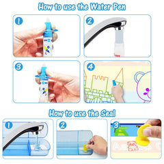 Jasonwell Aqua Water Doodle Mat storage box for easy organization.