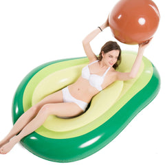 Jasonwell avocado pool float: giant lounging raft for sunbathing.