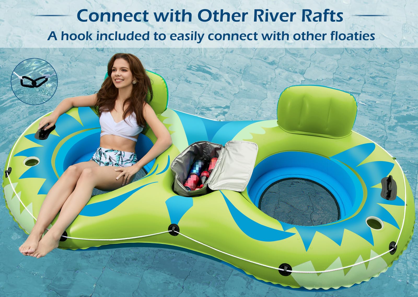 Jasonwell cool mesh bottom to stay cool while floating.