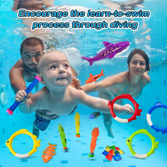 Jasonwell diving rings and sticks rest upright for easy grab