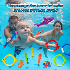 Jasonwell diving rings and sticks rest upright for easy grab