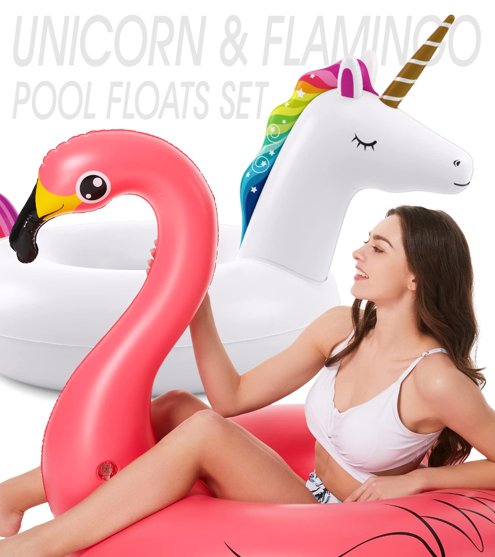 Jasonwell dual air chambers boost buoyancy and safety while lounging.