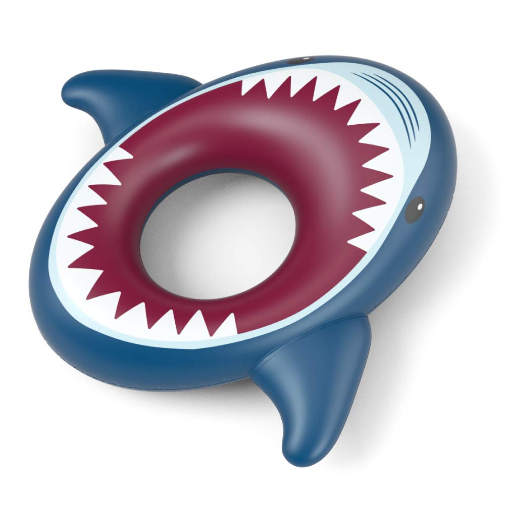 Jasonwell shark float with fast valves speeds inflating and deflating.