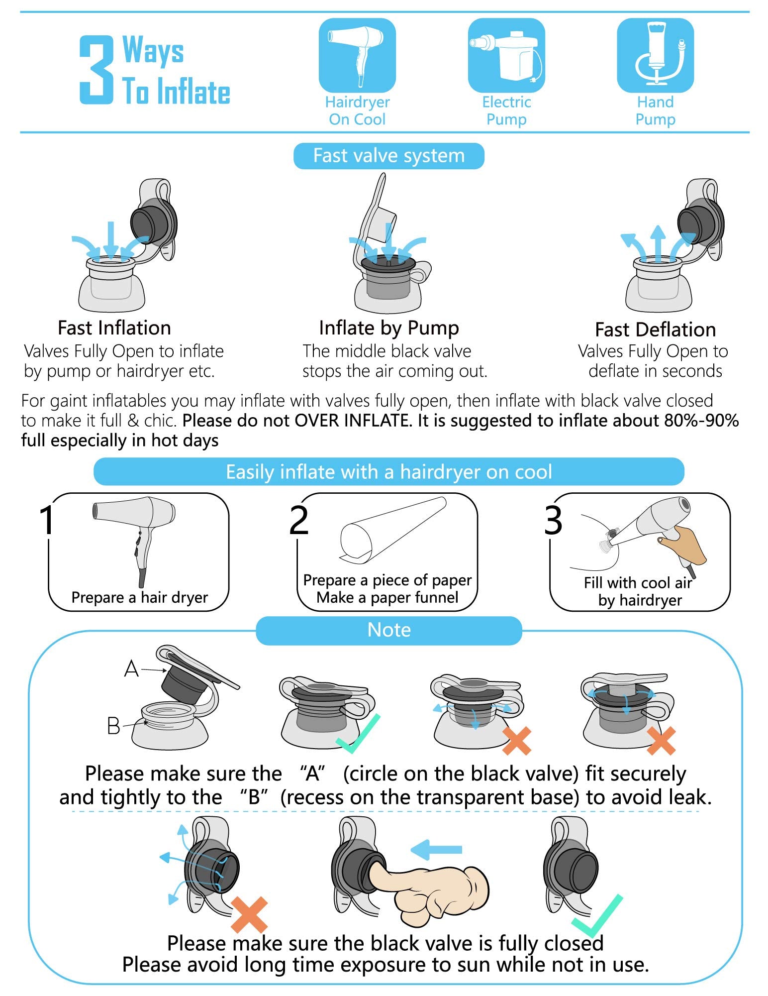 Deflated Jasonwell Swan stores compactly for easy outdoor storage.
