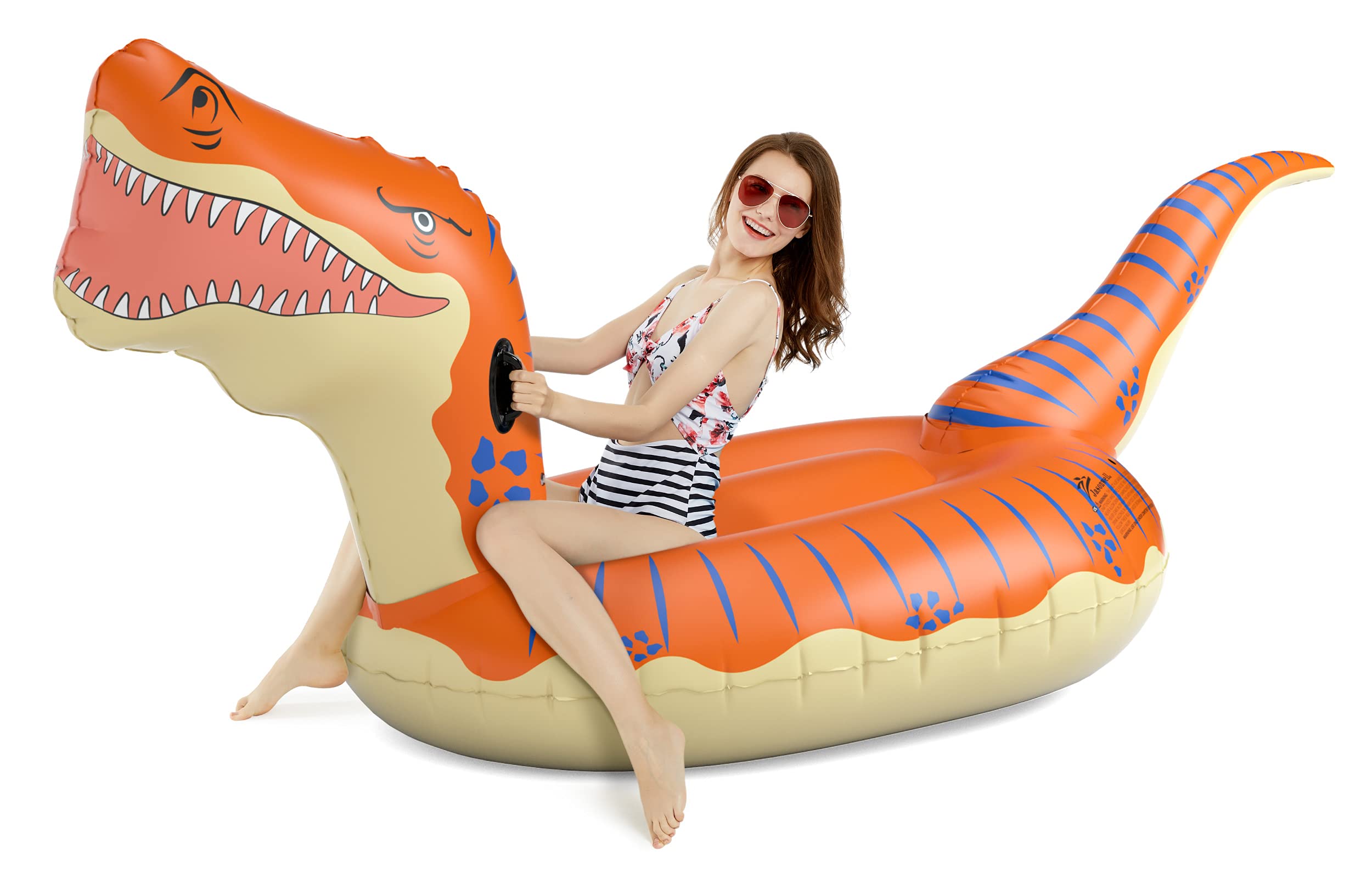 Jasonwell giant T-Rex pool float for epic summer pool parties.