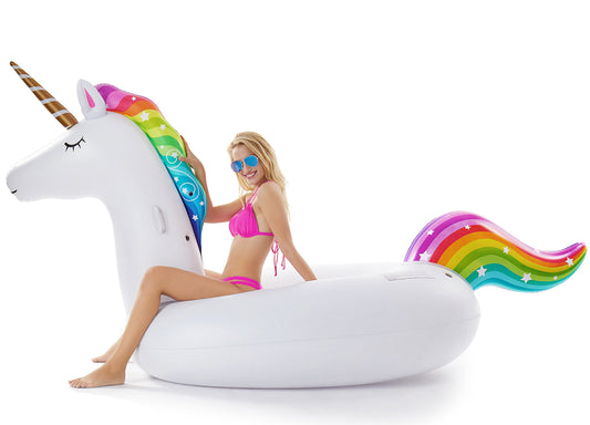 Jasonwell unicorn pool ride-on with matte finish for smooth lounging